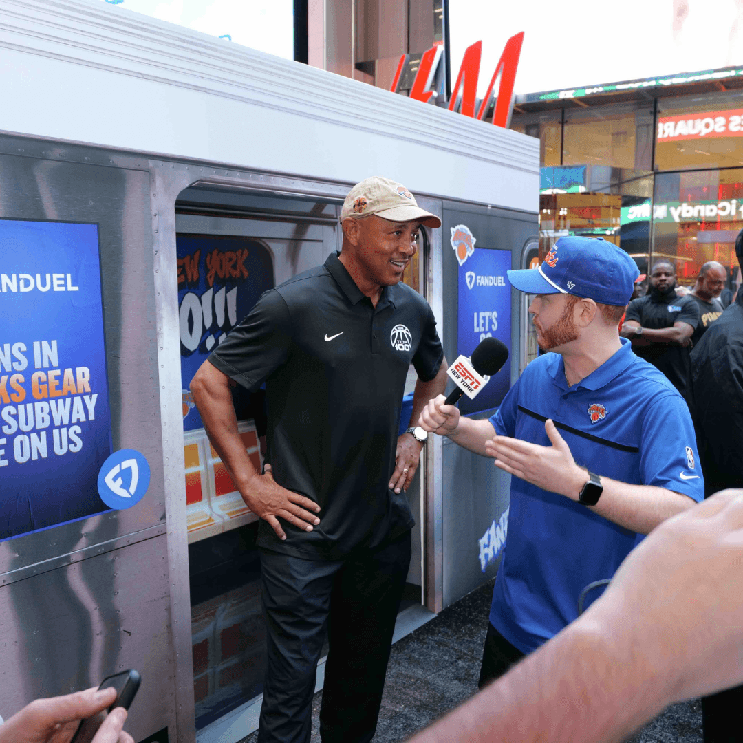 FanDuel Knicks Subway FanFare
